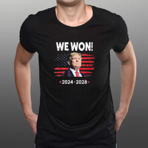 Donald Trump We Won 2024-2028 Vintage t-shirt