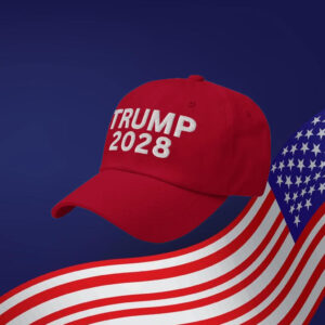 Embroidered Red MAGA Cap, Trump 2028 Hat
