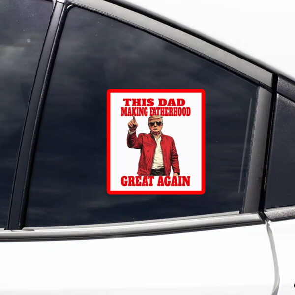 Funny Trump Merch For Fathers Day Sticker