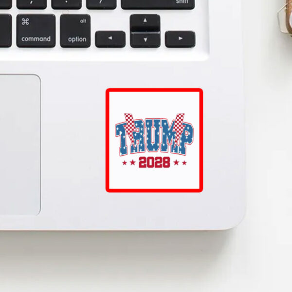 Retro Trump 2028 Sticker Re-Elect Donald Trump 2028 Sticker