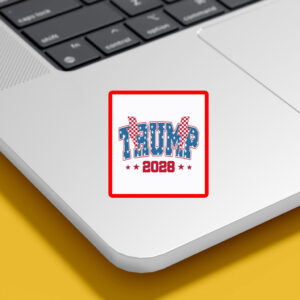Retro Trump 2028 Sticker Re-Elect Donald Trump 2028 Sticker