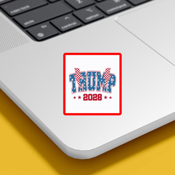Retro Trump 2028 Sticker Re-Elect Donald Trump 2028 Sticker