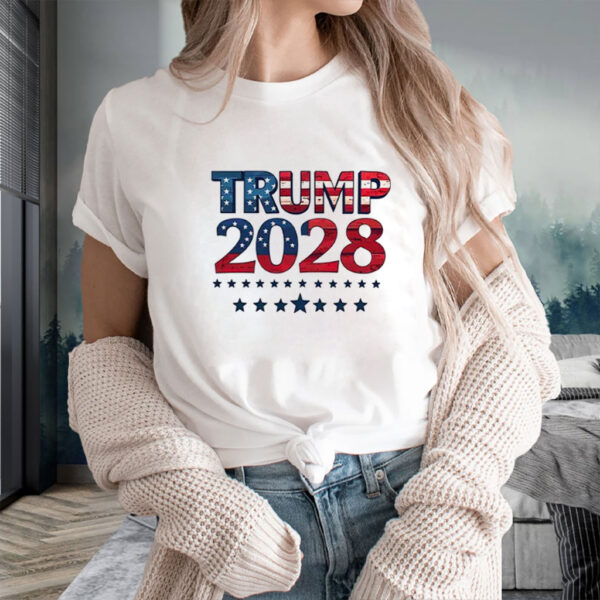 Trump 2028 Election Vintage Style Patriotic Shirt