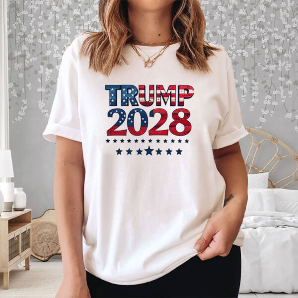Trump 2028 Election Vintage Style Patriotic Shirt