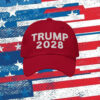 Trump 2028 Embroidered Red MAGA Hat