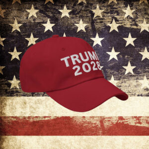 Trump 2028 Hat – Embroidered Red MAGA Cap