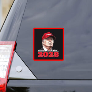 Trump 2028 Patriotic, President Trump 2028 Sticker