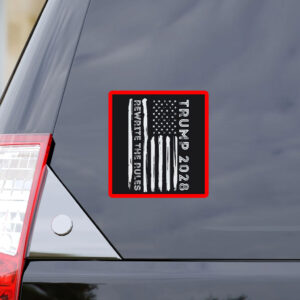 Trump 2028 USA Flag Sticker