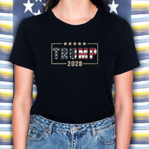 Trump 2028 Vote Donald Trump Flag 2028 T-Shirt