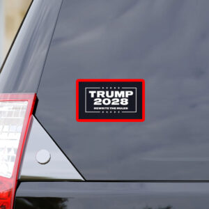 Trump 2028 rewrite the rules political Sticker