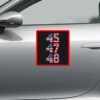 45 47 48 Trump USA Trump 2028 President America US Flag Sticker
