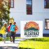Funny trending Political Statement, Make Alcatraz Great Again Yard Sign