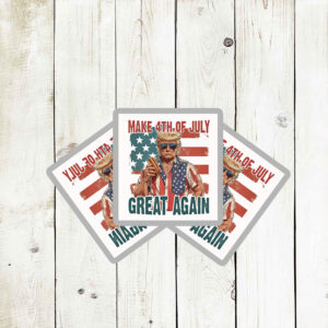 Happy 4th of july, Make 4th Of July Great Again Sticker