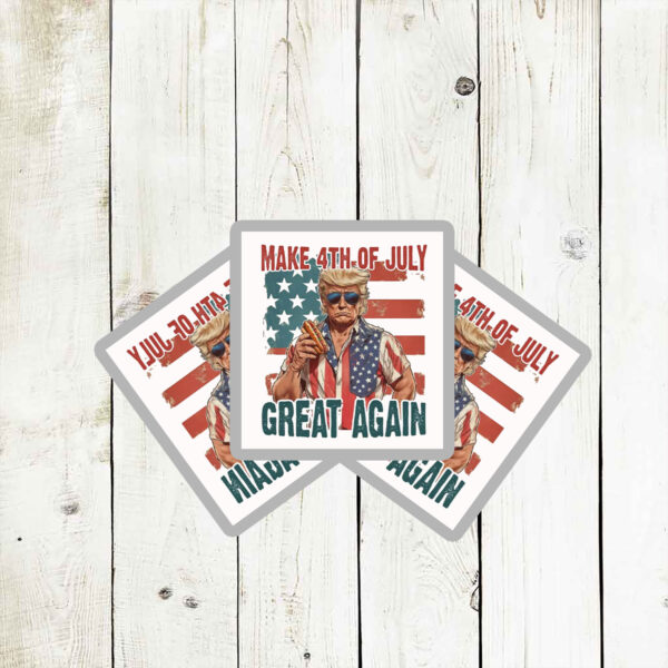 Happy 4th of july, Make 4th Of July Great Again Sticker