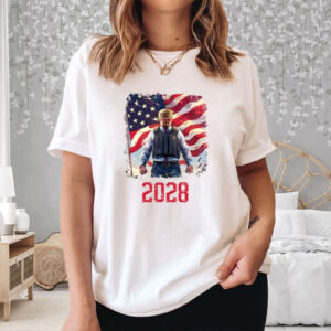 President Trump 2028 Shirt, American Flag Shirt