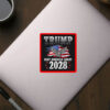 Trump 2028, Keep America Great American Flag Trump 2028 Sticker