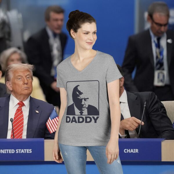 Trump Daddy Ladies' V-Neck T-Shirt