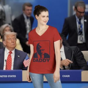 Trump Daddy Ladies' V-Neck T-Shirt